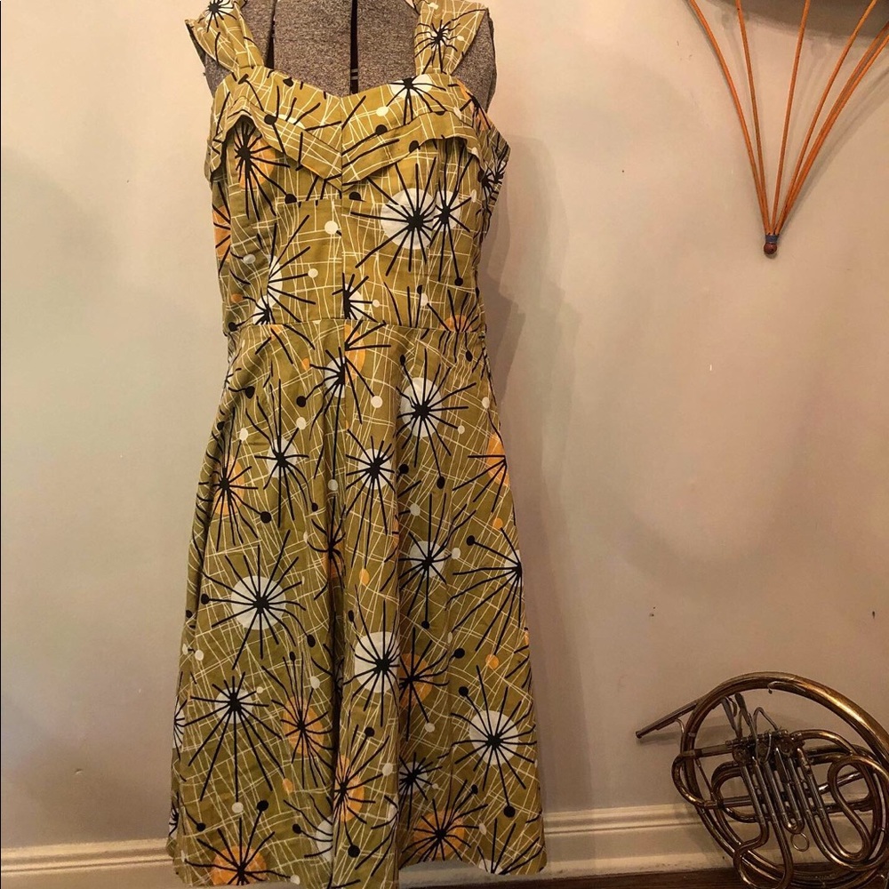 1950s vintage repro by Fables atomic swing dress